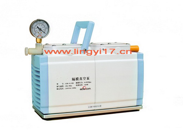 隔膜真空泵GM-0.33B，抽氣速度20L/Min