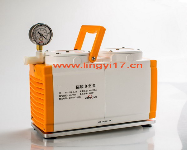 隔膜真空泵GM-0.5B防腐型，抽氣速度30L/Min