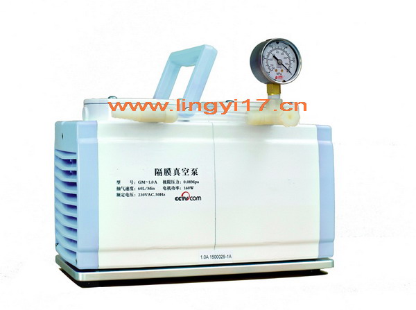 隔膜真空泵GM-1.0A，抽氣速度60L/Min