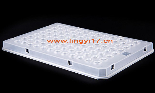 0.1ml半裙邊96孔PCR板LB2000，透明，15板/盒，用于羅氏Roche 480，Bio-Rad CFX96