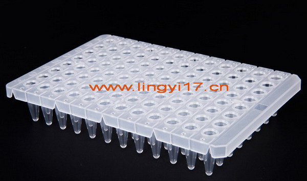 0.2mL半裙邊96孔PCR板LB2010，透明，15板/盒，10盒/箱，適用于ABI 9700、Bio-Rad IQ5