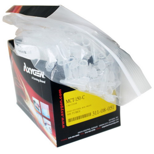 Axygen愛思進1.5mL透明離心管MCT-150-C，進口離心管