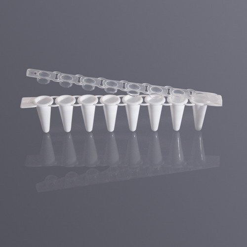 Axygen愛思進0.1mL八連管和八聯管蓋白色PCR-0108-LP-RT-W
