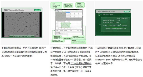 美國伯樂TC20全自動細胞計數器